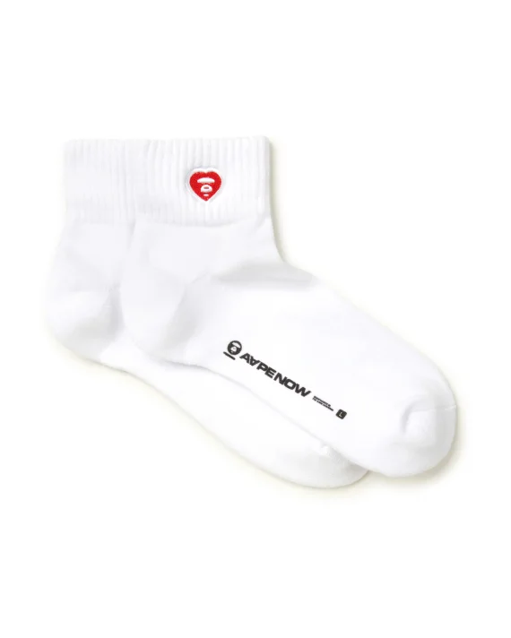 ايه ايه بي إي AAPENOW heart moonface ankle socks